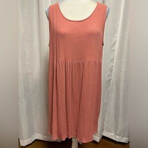 Pink Lily gauze sleeveless dress | size Large